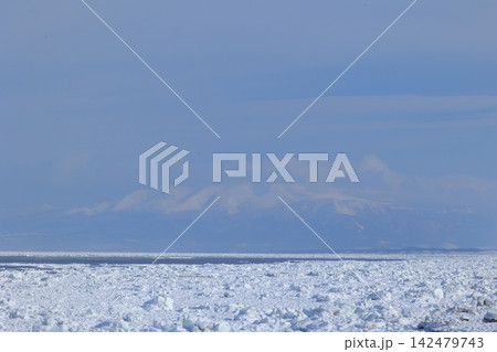 厳寒オホーツク海の流氷 厳寒オホーツク海の流氷 142479743
