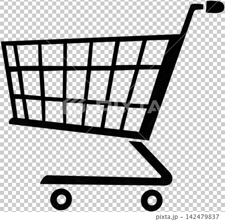 black shopping cart icon black shopping cart icon 142479837