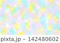 グレーとパステルイエロー・グリーンの手描きペイント背景素材 ポップな落書き風テクスチャ 142480602