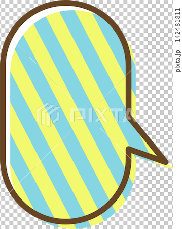 Individual speech bubble icons with patterns 142481811