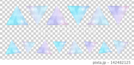 Colorful watercolor geometric line set Colorful watercolor geometric line set 142482125