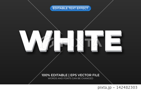 White text effect. White editable text style effect. Editable text effect White text effect. White editable text style effect. Editable text effect 142482303