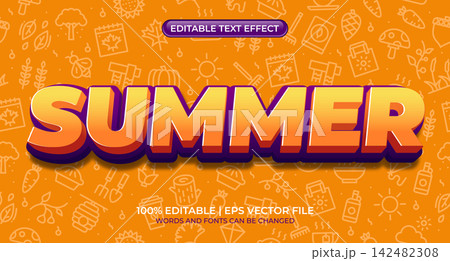 Summer text effect. Summer editable text style effect. Summer text style theme. Bold text style Summer text effect. Summer editable text style effect. Summer text style theme. Bold text style 142482308
