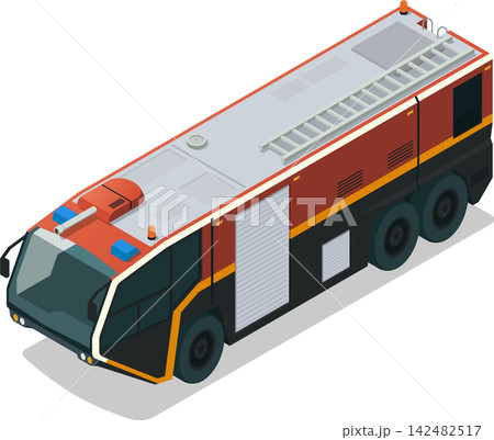 Airport firetruck emergency fire department vehicle 142482517