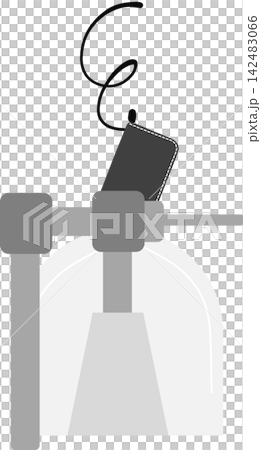 トイレにサイフを落とすイラスト トイレにサイフを落とすイラスト 142483066