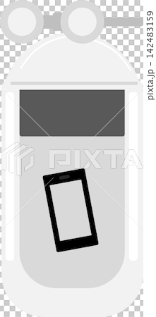 Illustration of dropping a smartphone in the toilet Illustration of dropping a smartphone in the toilet 142483159
