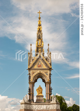 the elaborate Gothic Revival style of the Albert Memorial. the elaborate Gothic Revival style of the Albert Memorial. 142484938