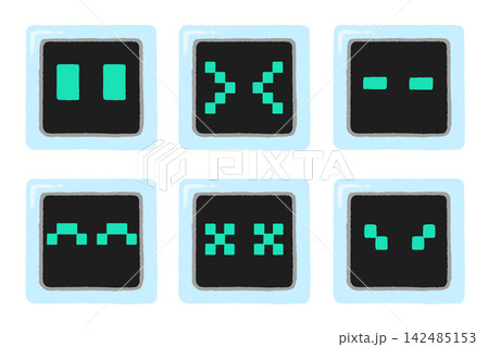 AI　ロボット　アシスタント　アイコンセット icon 142485153