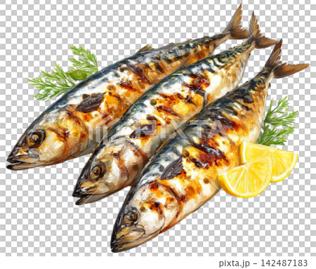 Grilled Mackerel 142487183