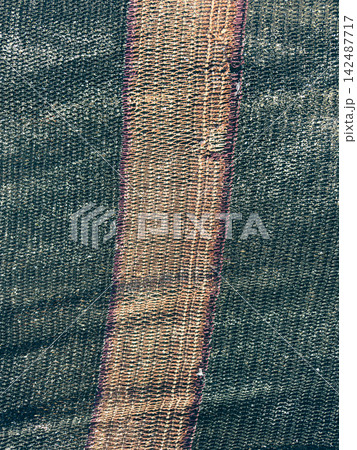 Woven Fabric Texture With Stripe Background Detail Woven Fabric Texture With Stripe Background Detail 142487717