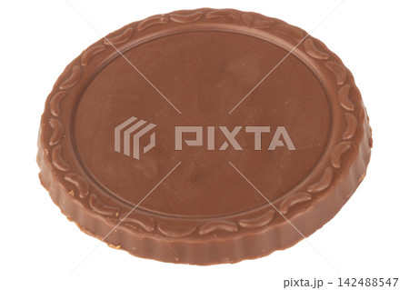 Chocolate Biscuit isolated on white background Chocolate Biscuit isolated on white background 142488547