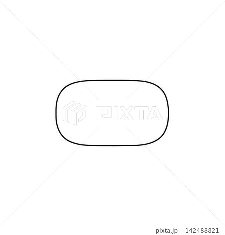 soap bar outline icon hygiene toiletry bathroom accessory travel wash illustration soap bar outline icon hygiene toiletry bathroom accessory travel wash illustration 142488821