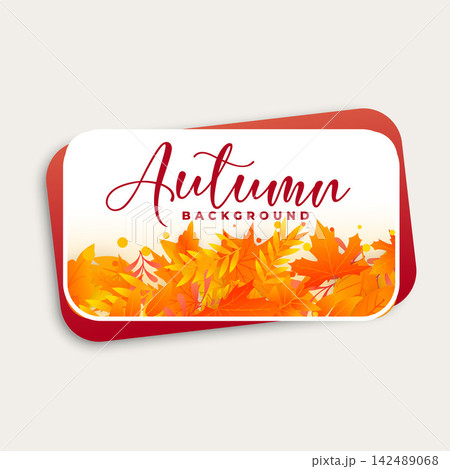 autumn background design with fall leaves autumn background design with fall leaves 142489068