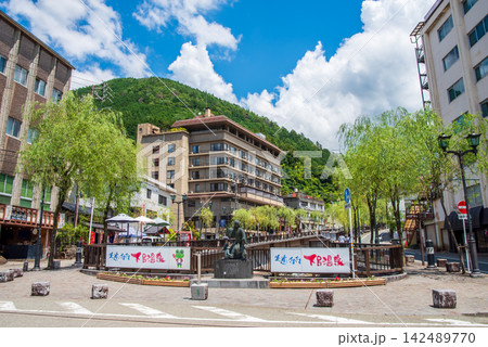温泉街の風景【日本三名泉 下呂温泉】《岐阜県下呂市》 温泉街の風景【日本三名泉 下呂温泉】《岐阜県下呂市》 142489770