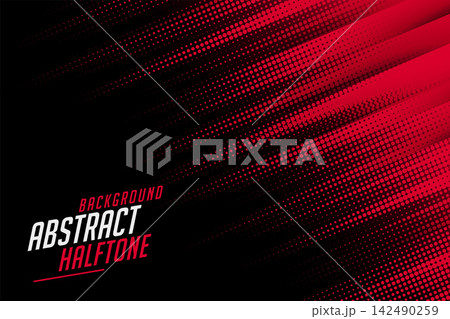 abstract halftone lines in red and black color 142490259
