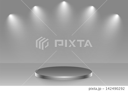 podium stage with spotlight focus background design podium stage with spotlight focus background design 142490292