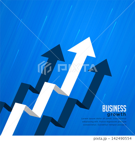moving foward and leading arrow concept background moving foward and leading arrow concept background 142490554