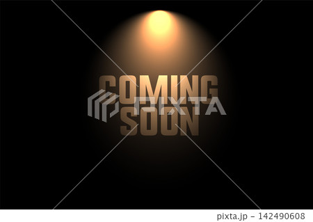 coming soon background with spot light design 142490608