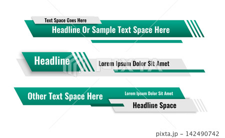 abstract geometric lower third banners set design abstract geometric lower third banners set design 142490742