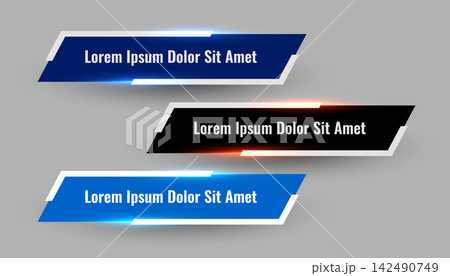 three shiny geometric lower third modern template three shiny geometric lower third modern template 142490749