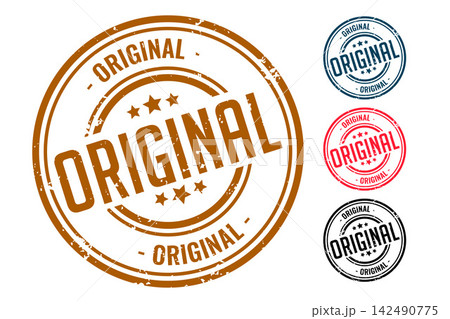 four original rubber seal stamp set design 142490775