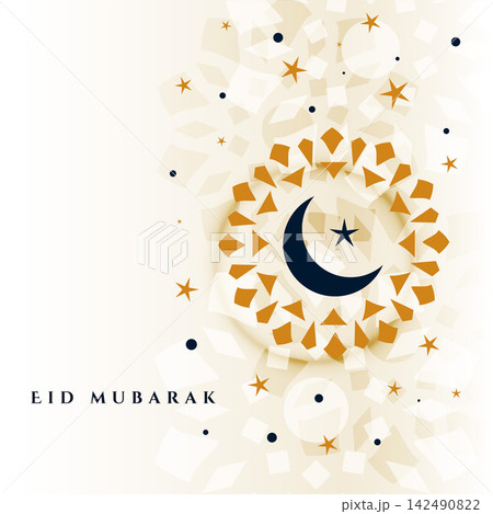 islamic style decorative eid mubarak festival background 142490822