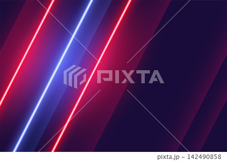 linear neon red and blue lights background design linear neon red and blue lights background design 142490858
