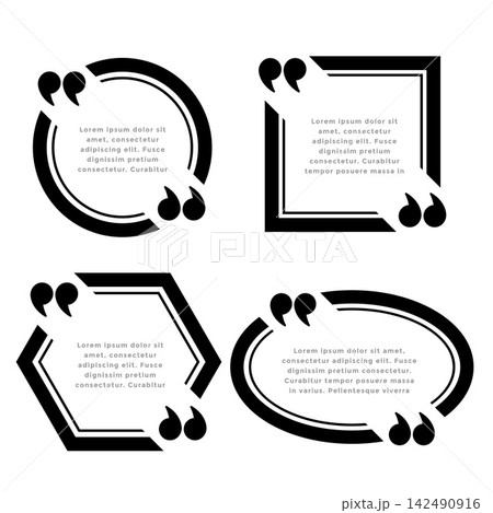 bold lines quote frames set of four bold lines quote frames set of four 142490916