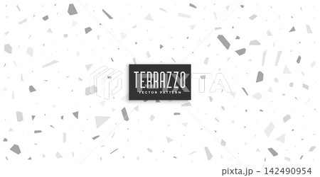 soft whte and gray terrazzo pattern background design soft whte and gray terrazzo pattern background design 142490954