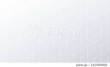 subtle hexagonal white and gray pattern background 142490960