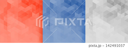 set of three triangles pattern background design 142491037