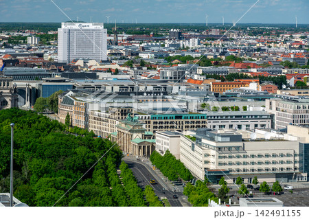 Berlin Skyline from Panoramapunkt with Brandenburg Gate Berlin Skyline from Panoramapunkt with Brandenburg Gate 142491155