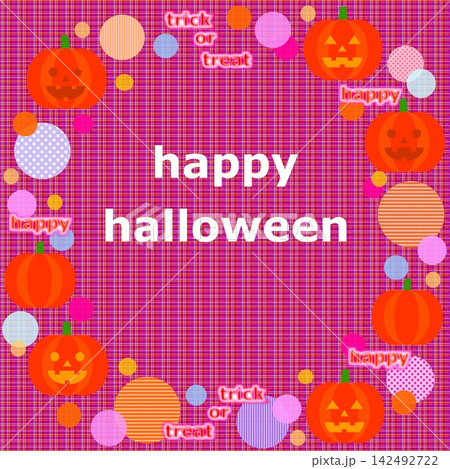 ハッピーハロウィーン happy halloween フレーム ジャック・オー・ランタン かぼちゃ ハッピーハロウィーン happy halloween フレーム ジャック・オー・ランタン かぼちゃ 142492722