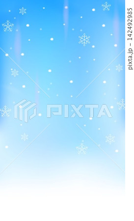 美しい雪の結晶の背景イラスト 美しい雪の結晶の背景イラスト 142492985