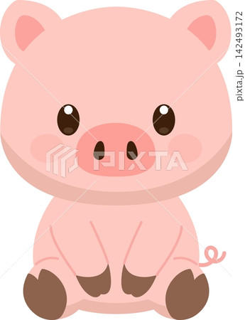 かわいいブタ 142493172