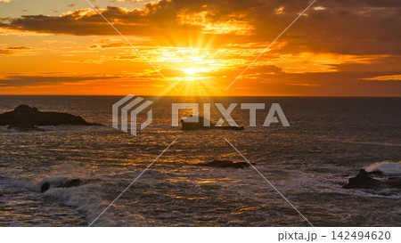 世界遺産・エッサウィラの美しい夕景 世界遺産・エッサウィラの美しい夕景 142494620