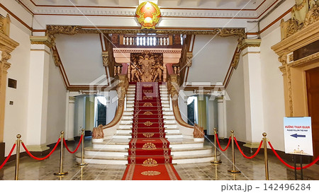 A Staircase At Main Hall Of Ho Chi Minh City Peoples Committee, Vietnam. A Staircase At Main Hall Of Ho Chi Minh City Peoples Committee, Vietnam. 142496284