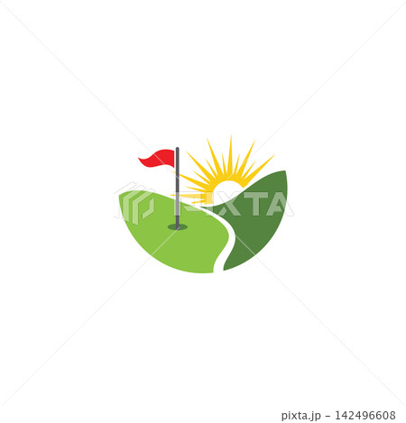 golf icon vector illustration design logo template 142496608