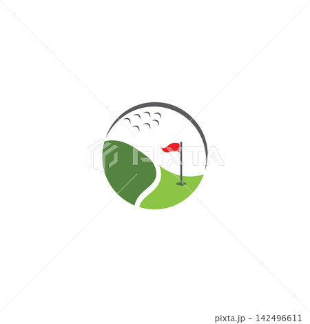 golf icon vector illustration design logo template golf icon vector illustration design logo template 142496611