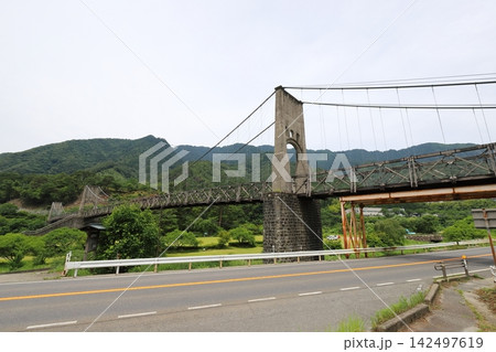 長野 南木曽 国の重要文化財桃介橋 長野 南木曽 国の重要文化財桃介橋 142497619