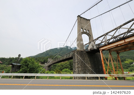 長野 南木曽 国の重要文化財桃介橋 長野 南木曽 国の重要文化財桃介橋 142497620