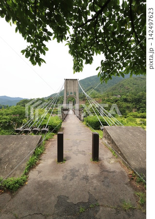 長野 南木曽 国の重要文化財桃介橋 長野 南木曽 国の重要文化財桃介橋 142497623