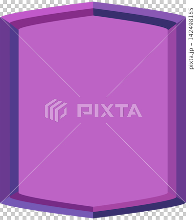 Illustration of a Purple Shield Badge Icon Illustration of a Purple Shield Badge Icon 142498185