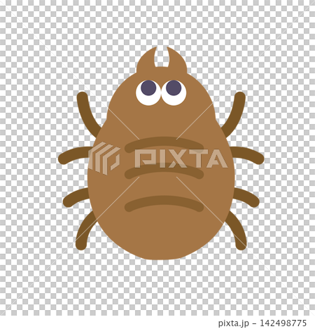 Cute tick illustration Cute tick illustration 142498775