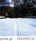 新雪に残した轍 142499132
