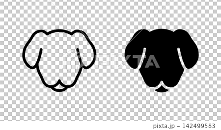 狗狗臉圖示集,動物,寵物 狗狗臉圖示集,動物,寵物 142499583
