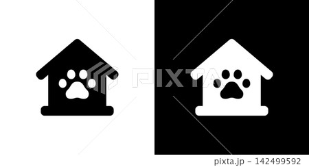 ペットの家のアイコン 犬 猫 犬小屋 142499592