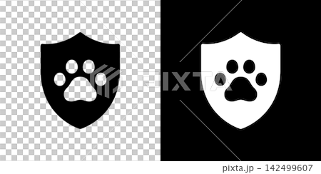 Pet insurance/pet protection icon, shield, security Pet insurance/pet protection icon, shield, security 142499607