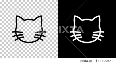 Cat face icon, cat, pet, whiskers Cat face icon, cat, pet, whiskers 142499621