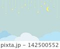 背景素材　ミントブルーの空 142500552